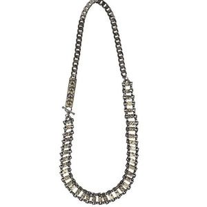 All Saints Daumer Necklace  Hematite/Python